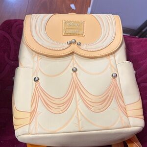 Loungefly Disney Cream and Gold Backpack